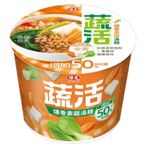 燻香素雞湯麵(桶)